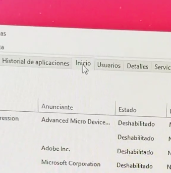 Administrador de tareas Windows 10 para mejorar un ordenador
